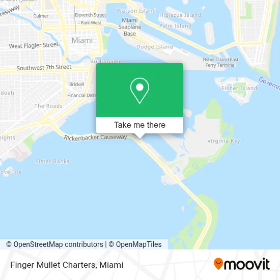 Finger Mullet Charters map