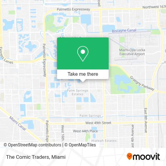 The Comic Traders map