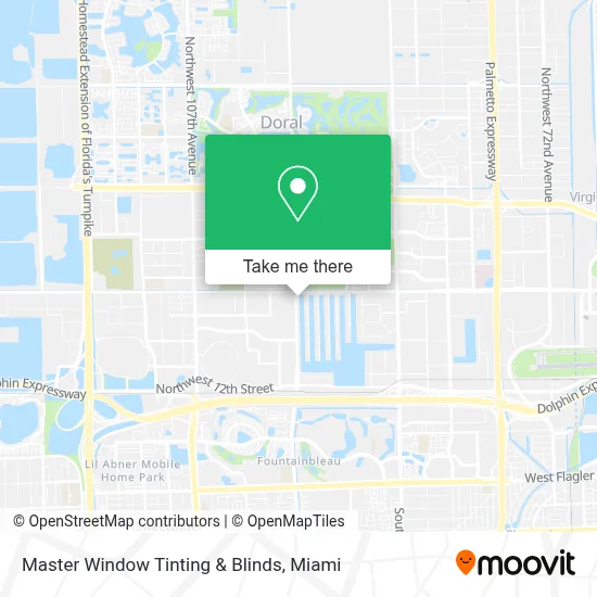 Master Window Tinting & Blinds map