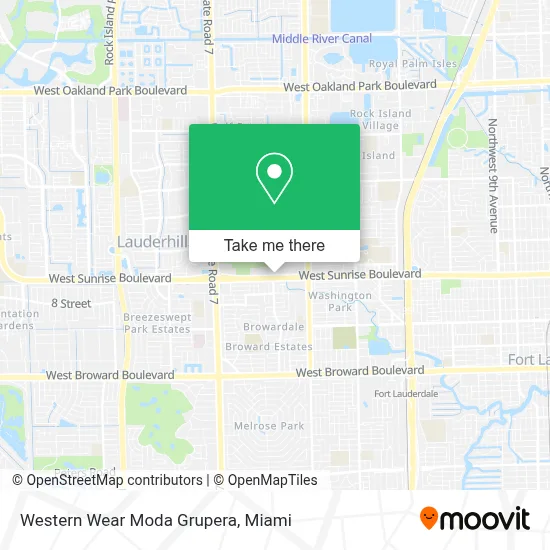 Western Wear Moda Grupera map