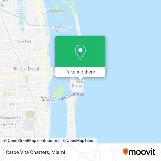 Carpe Vita Charters map