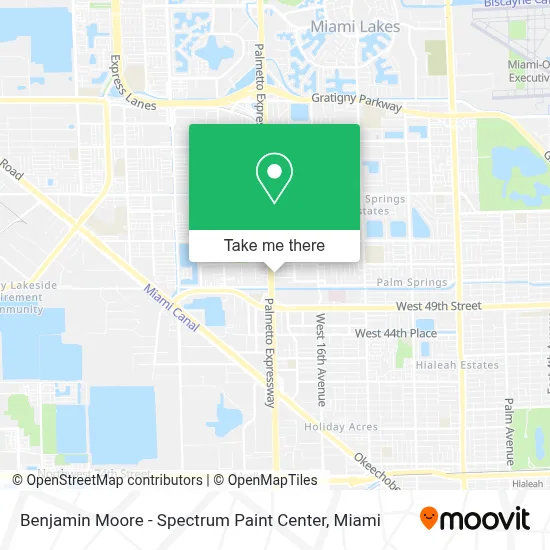 Benjamin Moore - Spectrum Paint Center map