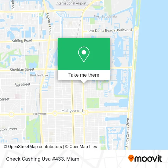 Check Cashing Usa #433 map