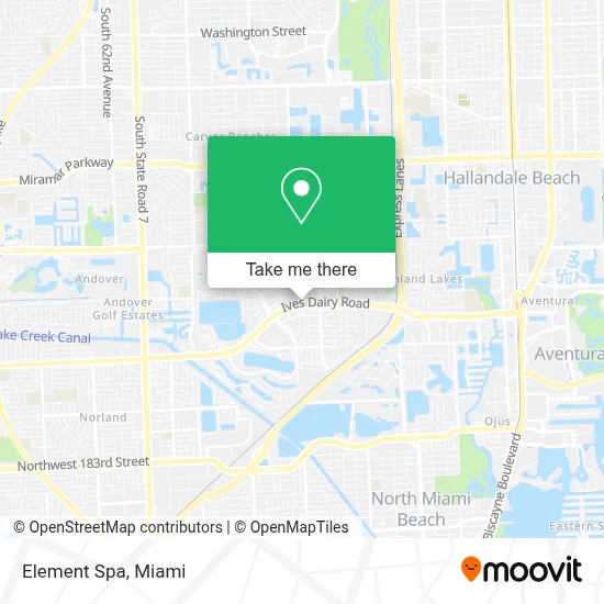 Element Spa map