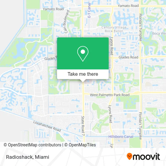 Radioshack map