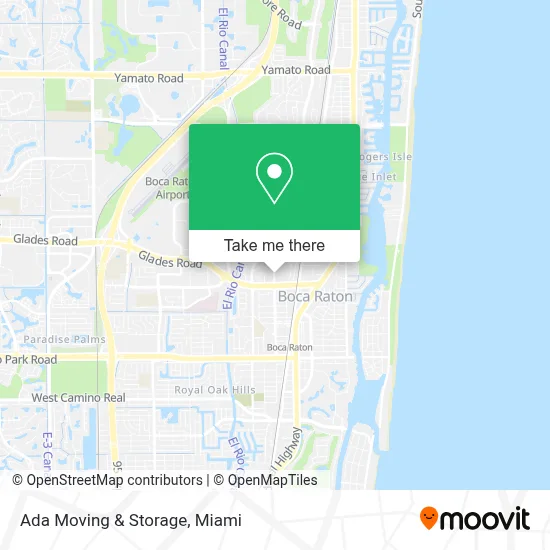 Ada Moving & Storage map