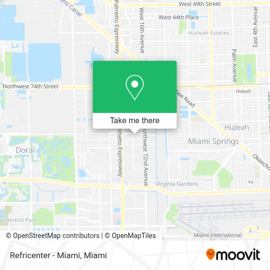 Refricenter - Miami map