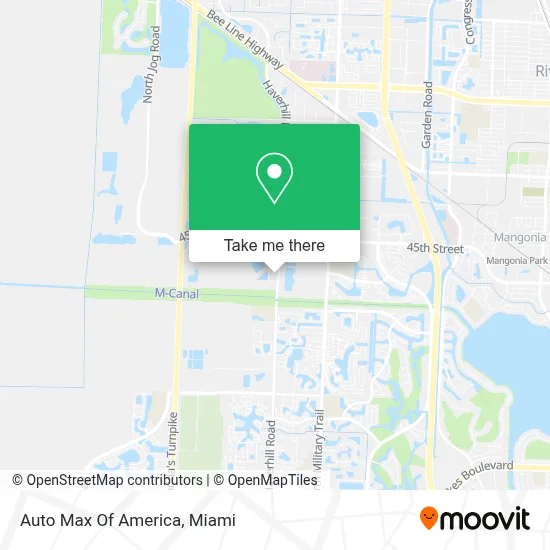 Auto Max Of America map