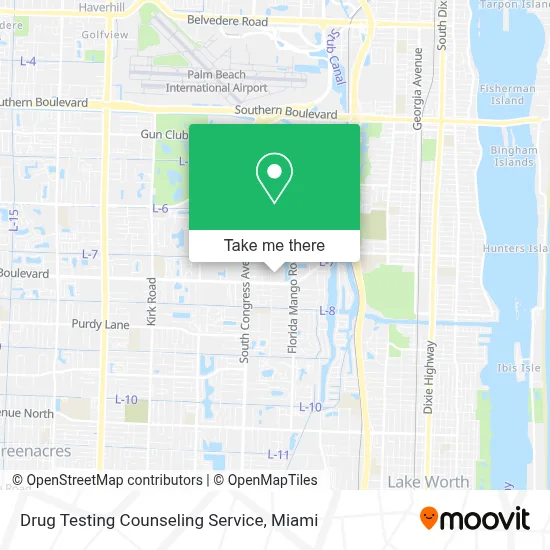Drug Testing Counseling Service map