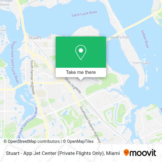 Stuart - App Jet Center (Private Flights Only) map