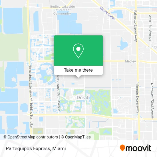 Partequipos Express map