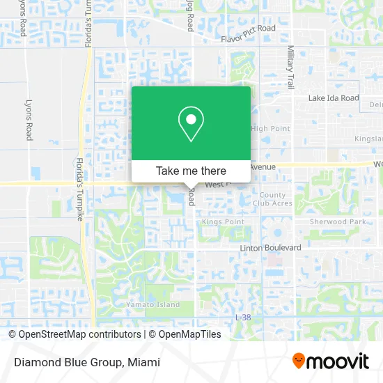 Diamond Blue Group map