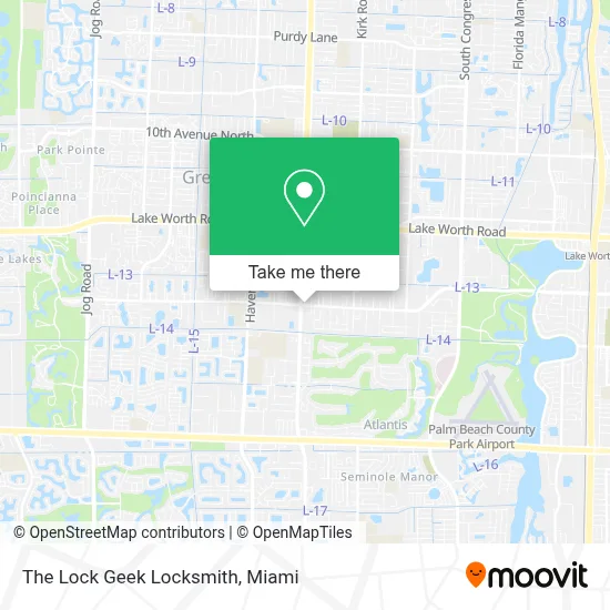 The Lock Geek Locksmith map