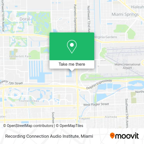 Recording Connection Audio Institute map