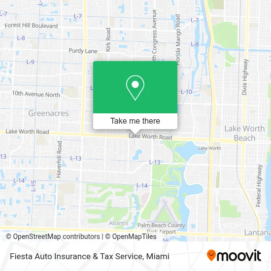 Fiesta Auto Insurance & Tax Service map