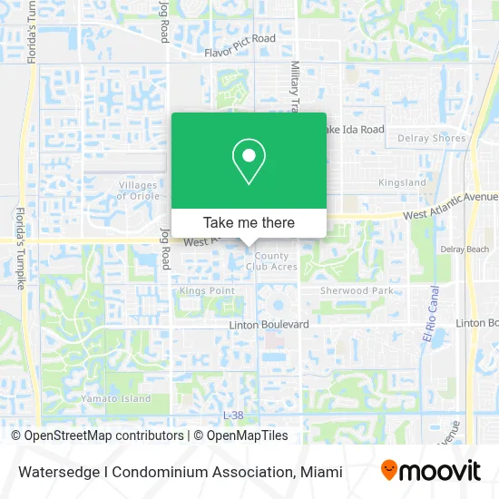 Watersedge I Condominium Association map