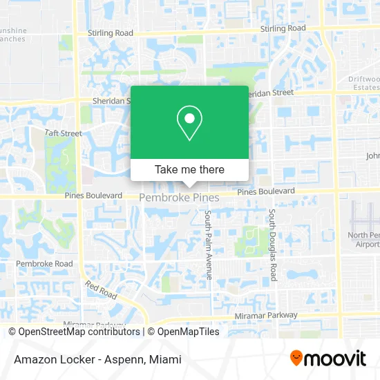 Amazon Locker - Aspenn map