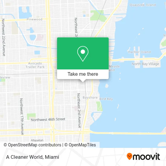 A Cleaner World map