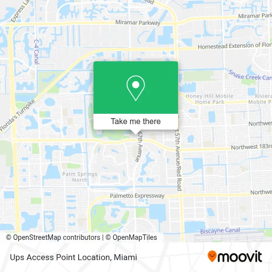 Ups Access Point Location map