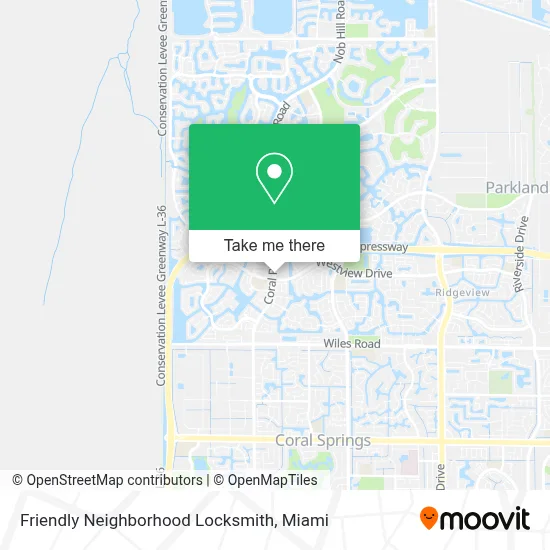 Friendly Neighborhood Locksmith map