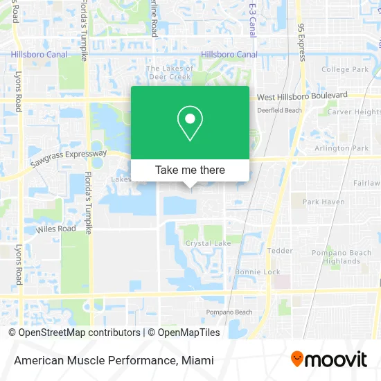 American Muscle Performance map