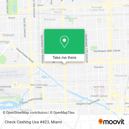 Check Cashing Usa #423 map