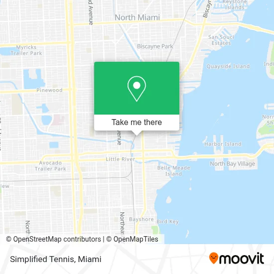 Simplified Tennis map