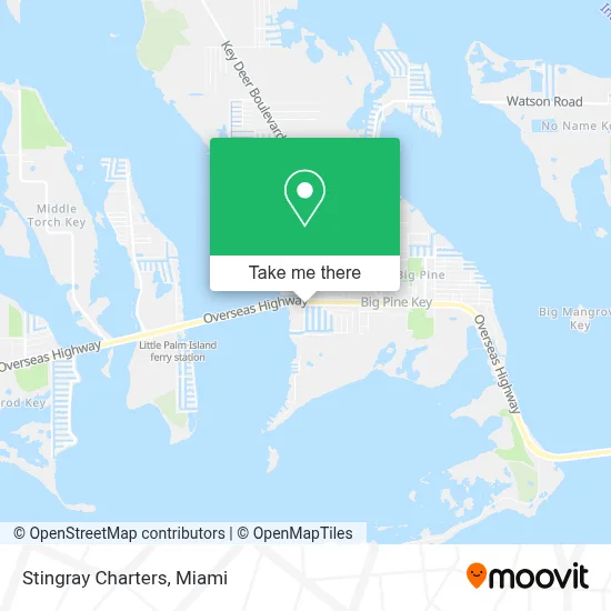 Stingray Charters map