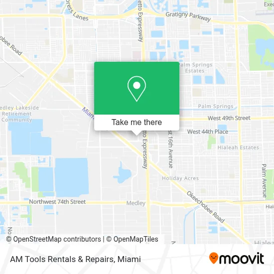 AM Tools Rentals & Repairs map