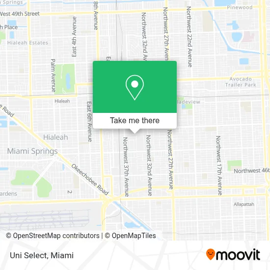 Uni Select map