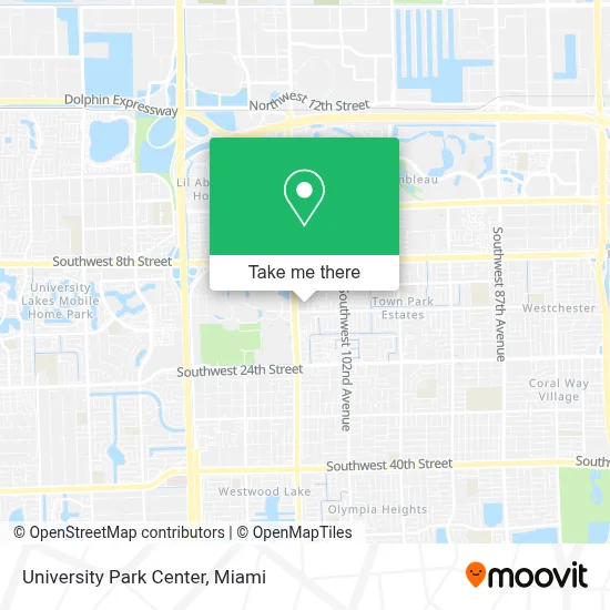 University Park Center map