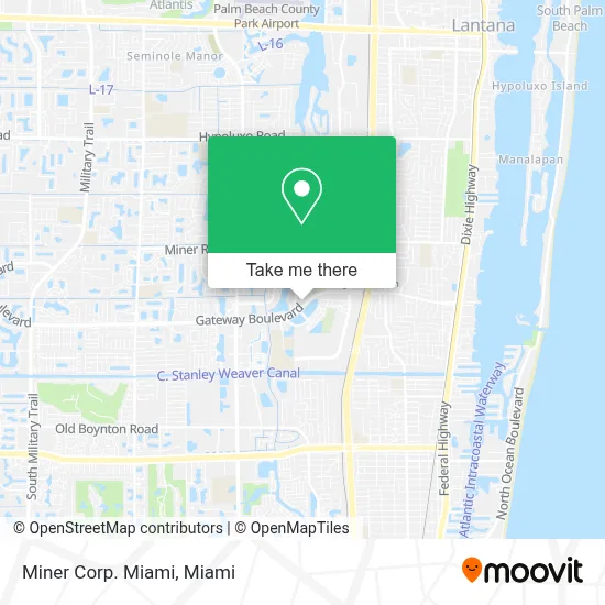 Miner Corp. Miami map