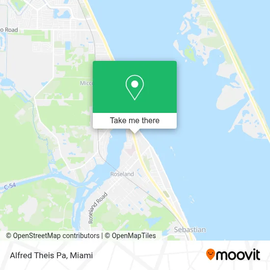 Alfred Theis Pa map