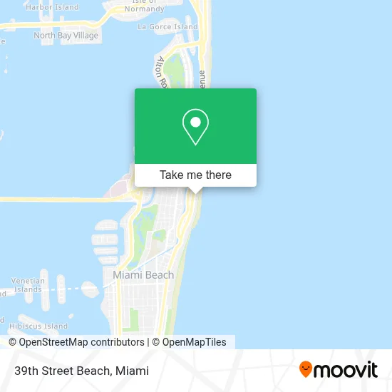 39th Street Beach map