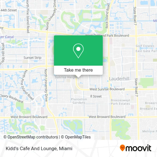 Kidd's Cafe And Lounge map