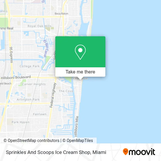 Sprinkles And Scoops Ice Cream Shop map