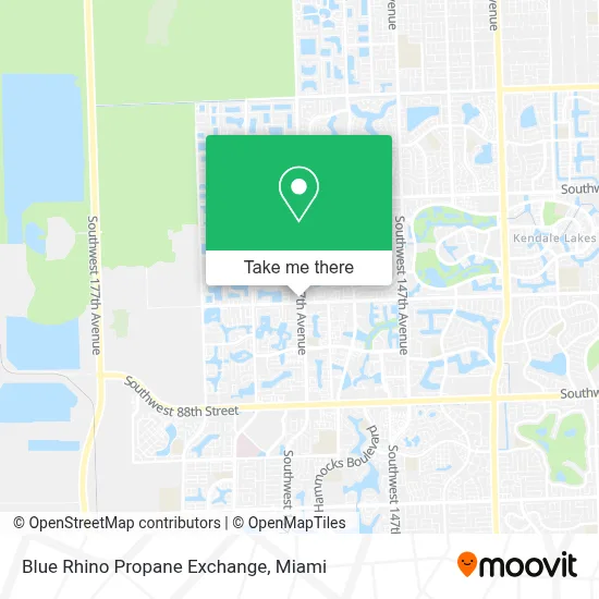 Blue Rhino Propane Exchange map