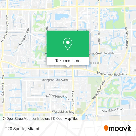T20 Sports map