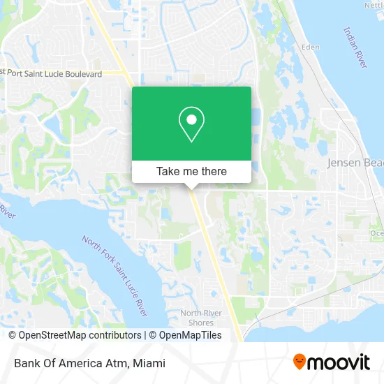 Bank Of America Atm map