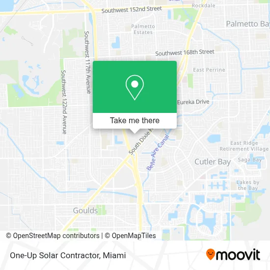 One-Up Solar Contractor map