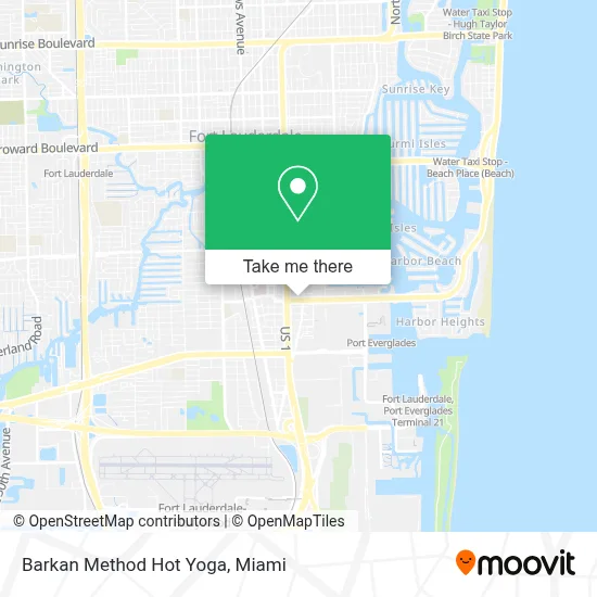 Barkan Method Hot Yoga map