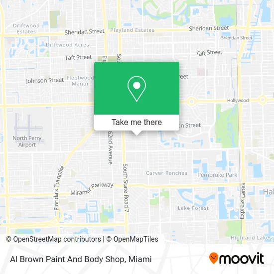 Al Brown Paint And Body Shop map