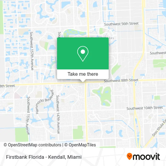Firstbank Florida - Kendall map