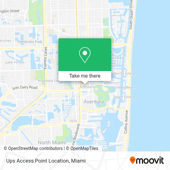 Mapa de Ups Access Point Location
