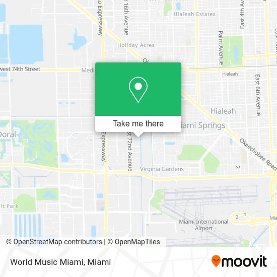 World Music Miami map
