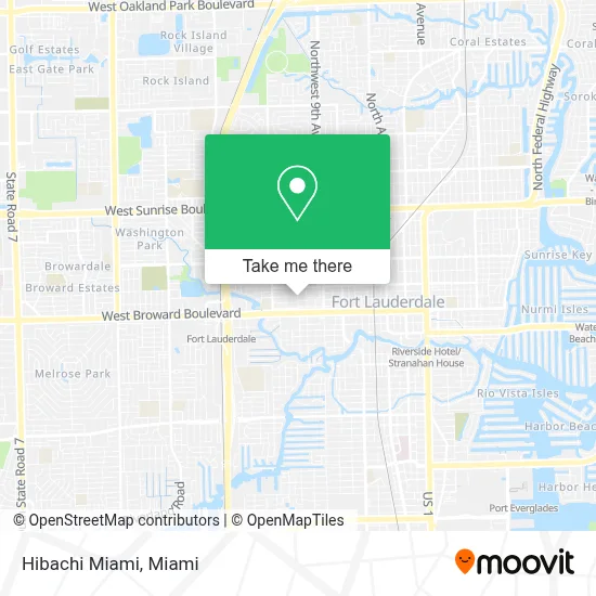 Hibachi Miami map