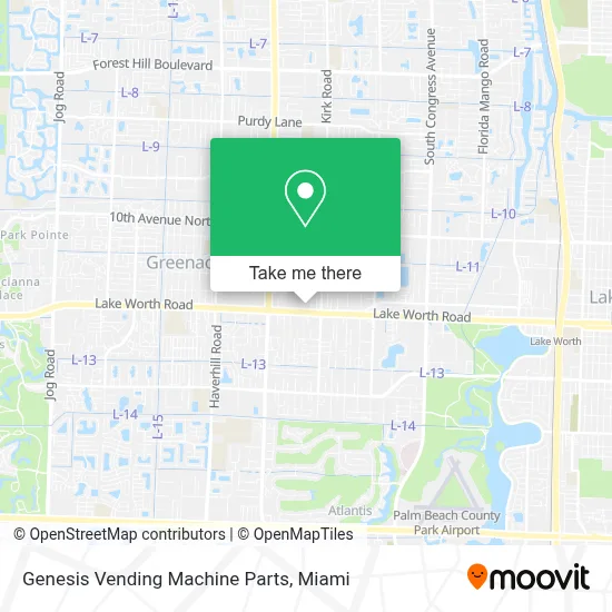 Genesis Vending Machine Parts map