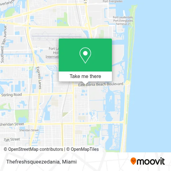 Thefreshsqueezedania map