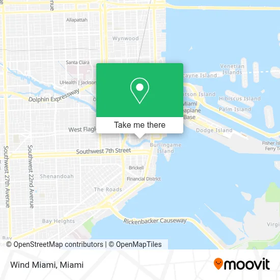 Wind Miami map