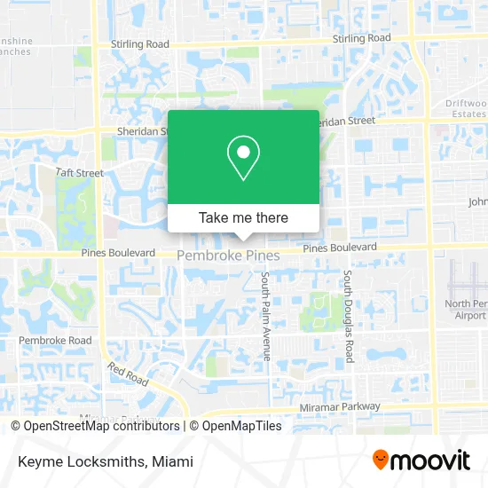Keyme Locksmiths map